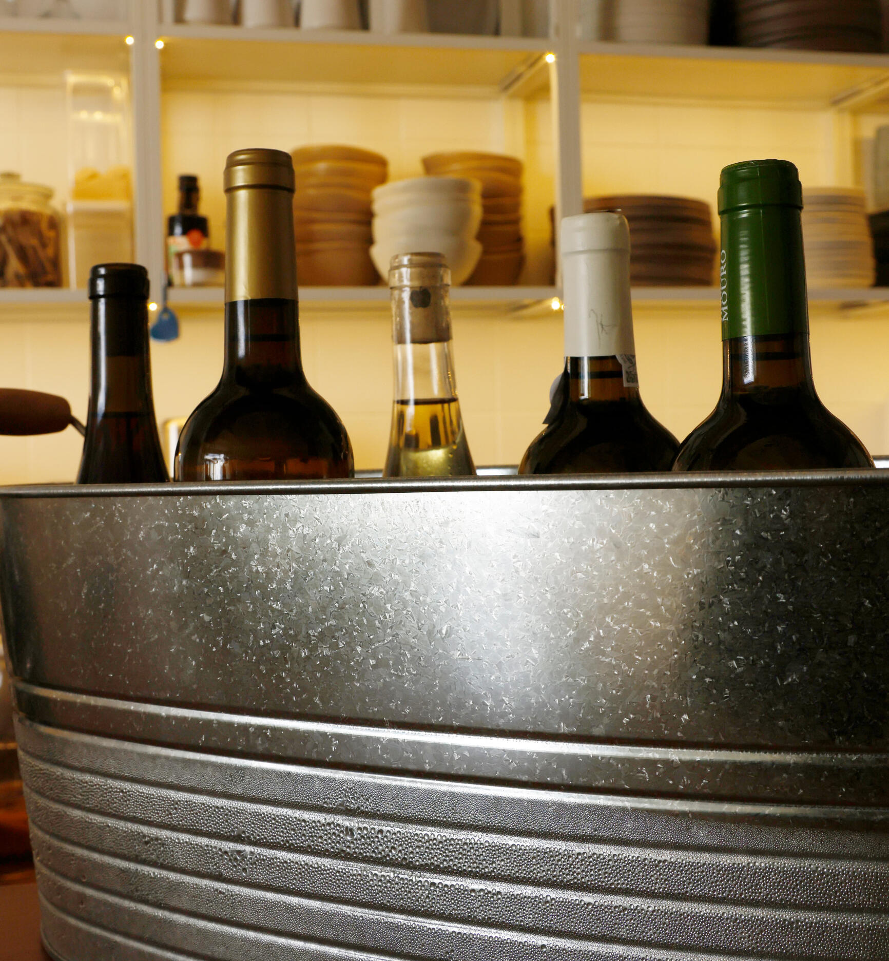 Selecção de vinhos naturais servidos no Veggieterraneo