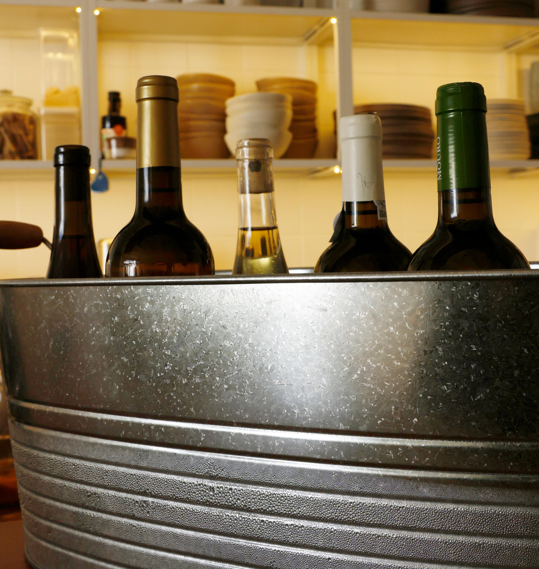 Selecção de vinhos naturais servidos no Veggieterraneo